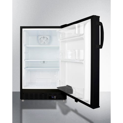 Summit 20" Black Finish All-Refrigerator ALR47B Refrigerators ALR47B Wine Coolers Empire
