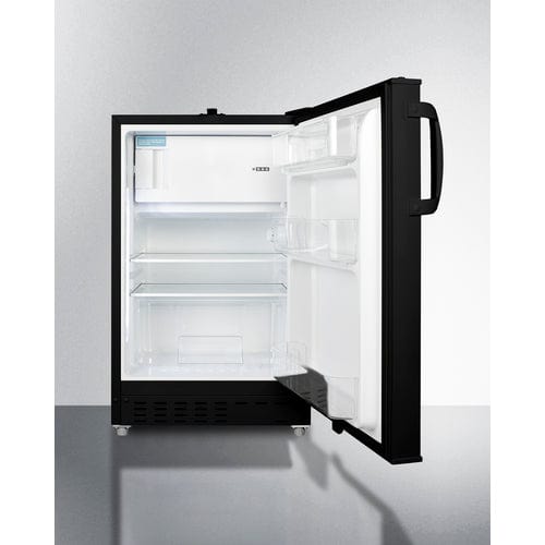Summit 20" Black Finish Refrigerator-Freezer ALRF49B Refrigerators ALRF49B Wine Coolers Empire