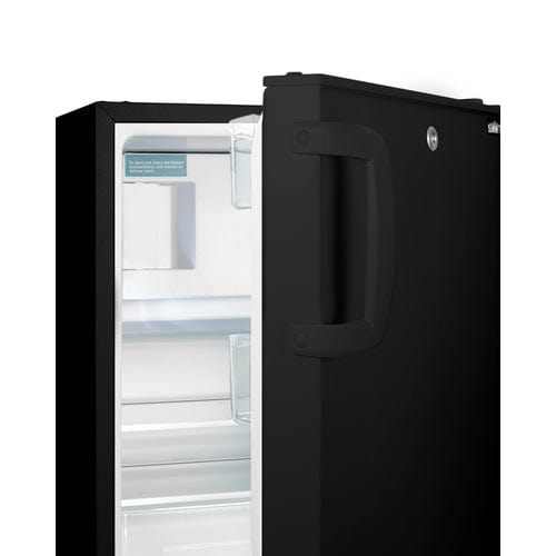 Summit 20" Black Finish Refrigerator-Freezer ALRF49B Refrigerators ALRF49B Wine Coolers Empire