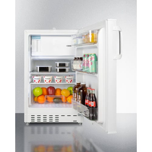 Summit 20" White Finish ADA Compliant Refrigerator-Freezer ALRF48 Refrigerators ALRF48 Wine Coolers Empire