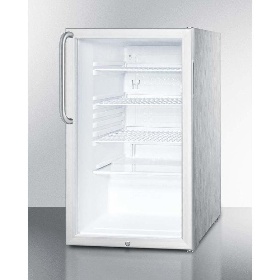 Summit 20" Wide Built-In All-Refrigerator Beverage Fridge SCR450L7CSS Beverage Centers SCR450L7CSS Wine Coolers Empire