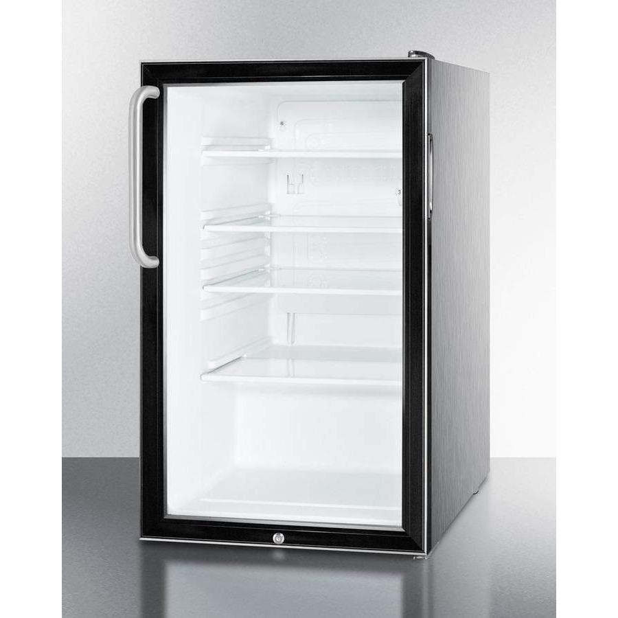 Summit 20" Wide Built-In All-Refrigerator Beverage Fridge SCR500BL7CSS Beverage Centers SCR500BL7CSS Wine Coolers Empire