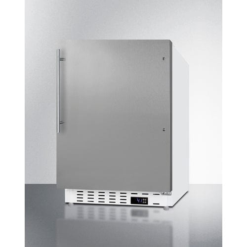 Summit 21" Stainless Steel Door All-Refrigerator ALR46WSSHV Refrigerators ALR46WSSHV Wine Coolers Empire