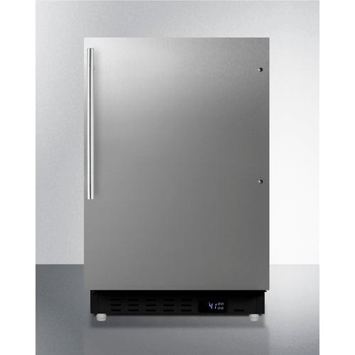 Summit 21" Stainless Steel Door All-Refrigerator ALR47BCSSHV Refrigerators ALR47BCSSHV Wine Coolers Empire