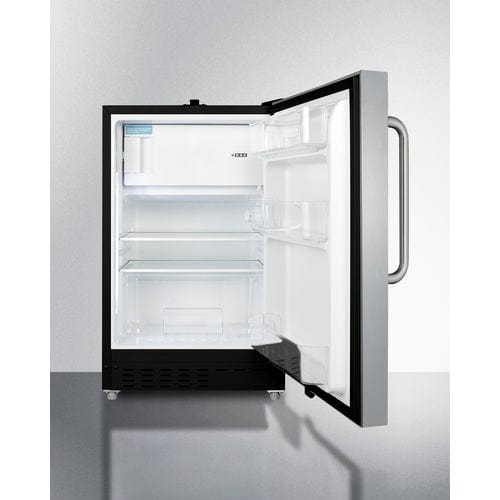 Summit 21" Stainless Steel Finish Refrigerator-Freezer ALRF49BCSS Refrigerators ALRF49BCSS Wine Coolers Empire