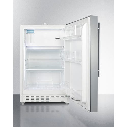 Summit 21" Stainless Steel Refrigerator-Freezer ALRF48CSSHV Refrigerators ALRF48CSSHV Wine Coolers Empire