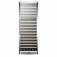 Summit 24" 174 Bottle Dual Zone All Stainless Steel Wine Fridge SWC1966CSS Wine Coolers SWC1966CSS Wine Coolers Empire