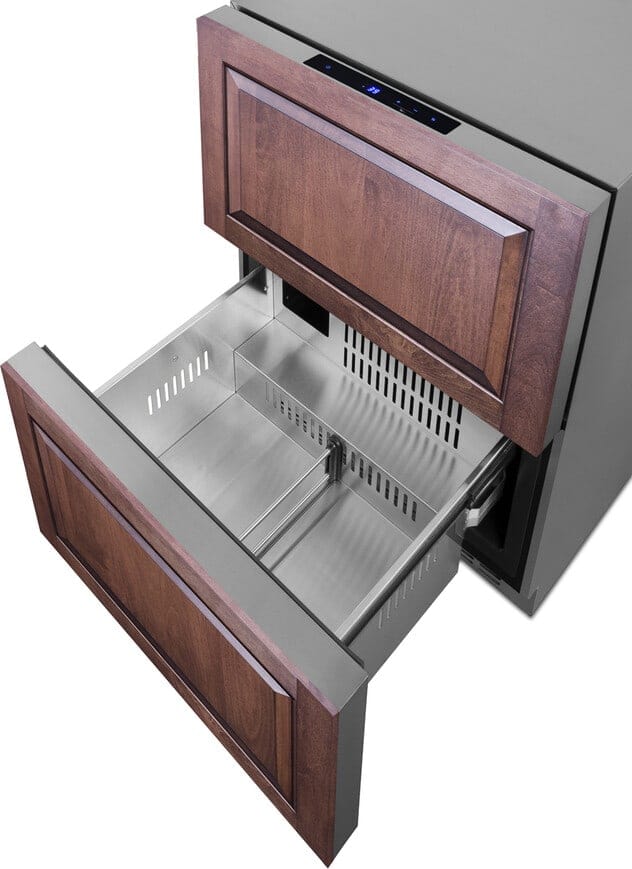 Summit 24" 2-Drawer All-Refrigerator ADRD241CSS Refrigerators ADRD241CSS Wine Coolers Empire
