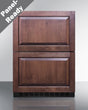 Summit 24" 2-Drawer Panel Ready Freezer ADFD243PNR Freezers ADFD243PNR Wine Coolers Empire