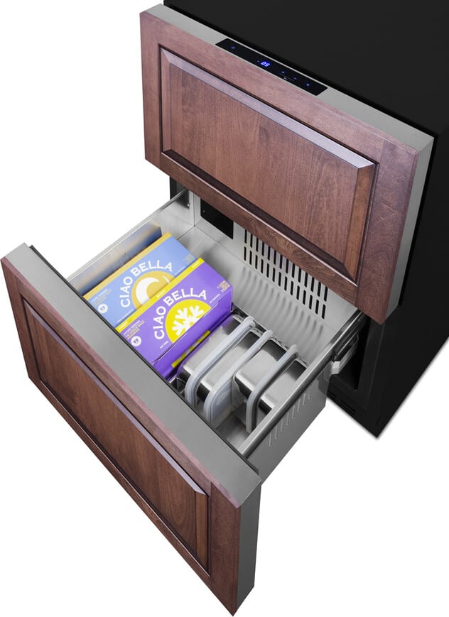 Summit 24" 2-Drawer Panel Ready Freezer ADFD243PNR Freezers ADFD243PNR Wine Coolers Empire