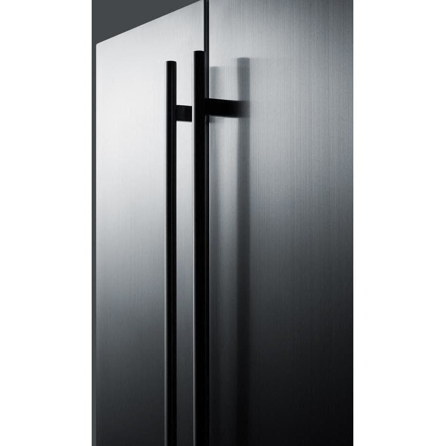 Summit 24" 21-Bottle Stainless Steel Outdoor French Door Dual Zone Compact Wine Fridge CL66FDOS Wine Coolers CL66FDOS Wine Coolers Empire