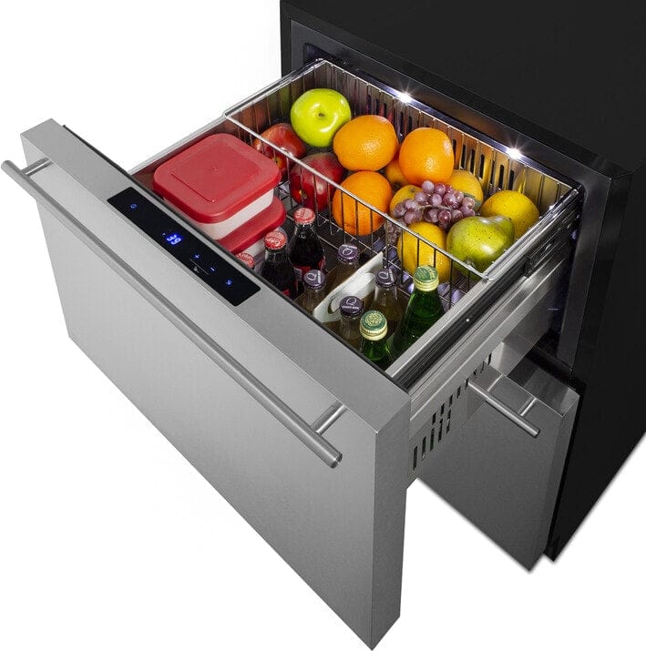 Summit 24" ADA Compliant 2-Drawer All-Refrigerator ADRD241 Refrigerators ADRD241 Wine Coolers Empire