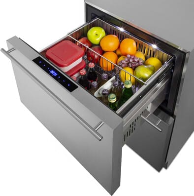 Summit 24" ADA Compliant Refrigerator-Freezer ADRF244CSS Refrigerators ADRF244CSS Wine Coolers Empire