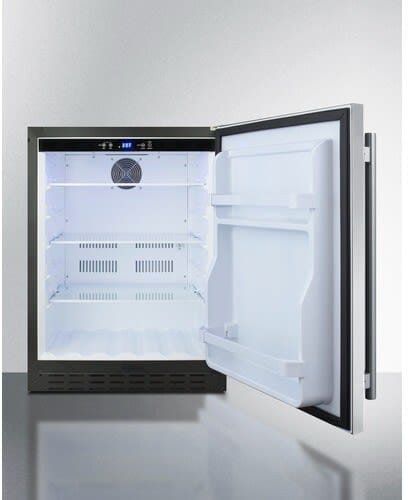 Summit 24" ADA Compliant Right Hinge Built-In Refrigerator AL55CSS Refrigerators AL55CSS Wine Coolers Empire