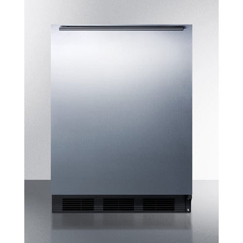Summit 24" Black Cabinet Refrigerator-Freezer CT663BKSSHH Refrigerators CT663BKSSHH Wine Coolers Empire