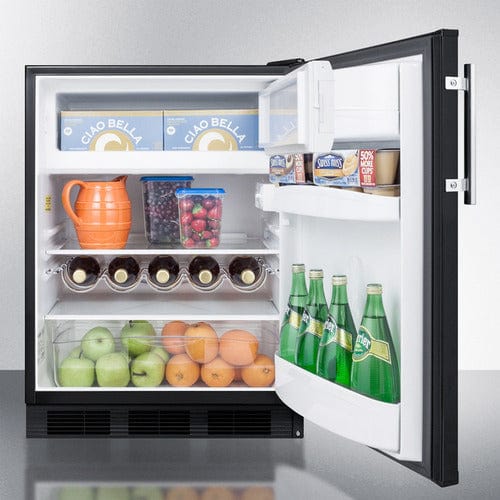 Summit 24" Black Finish Refrigerator-Freezer CT663BK Refrigerators CT663BK Wine Coolers Empire