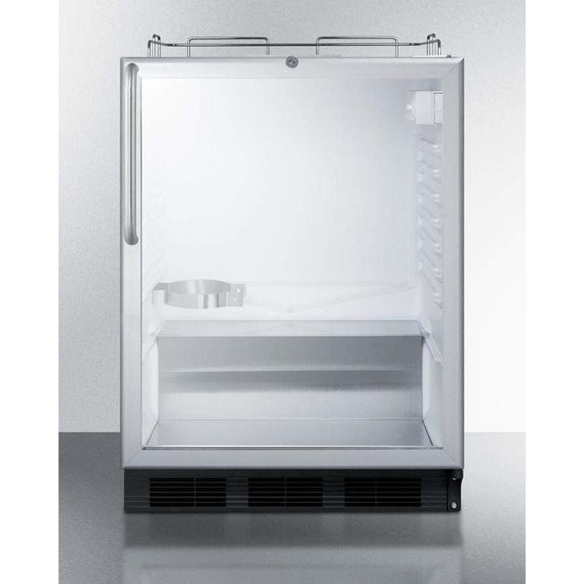 Summit 24" Built-In Commercial Stainless Steel Kegerator, ADA Compliant SBC56GBINKCSSADA Kegerators SBC56GBINKCSSADA Wine Coolers Empire