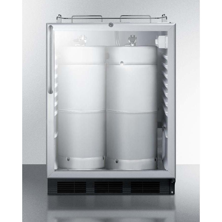 Summit 24" Built-In Commercial Stainless Steel Kegerator, ADA Compliant SBC56GBINKCSSADA Kegerators SBC56GBINKCSSADA Wine Coolers Empire