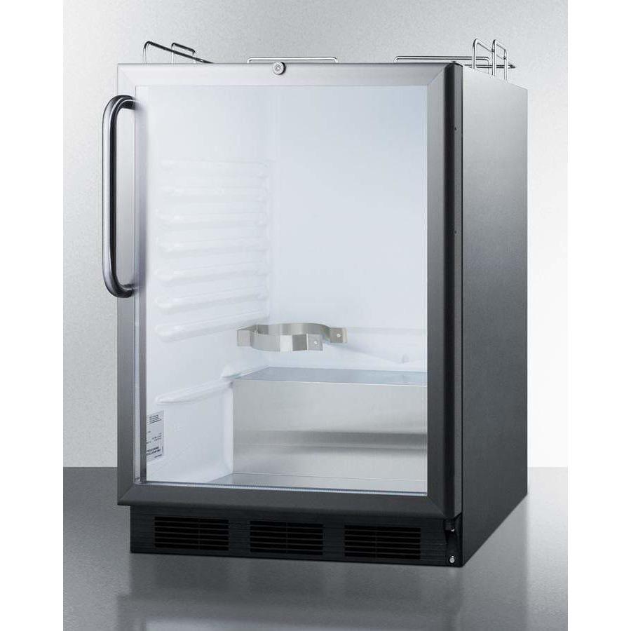 Summit 24" Built-In Commercial Stainless Steel Kegerator, ADA Compliant SBC56GBINKCSSADA Kegerators SBC56GBINKCSSADA Wine Coolers Empire