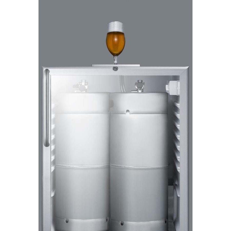 Summit 24" Built-In Commercial Stainless Steel Kegerator, ADA Compliant SBC56GBINKCSSADA Kegerators SBC56GBINKCSSADA Wine Coolers Empire