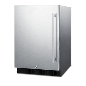 Summit 24" Built-In Stainless Steel Refrigerator AL54CSSLHD Refrigerators AL54CSSLHD Wine Coolers Empire