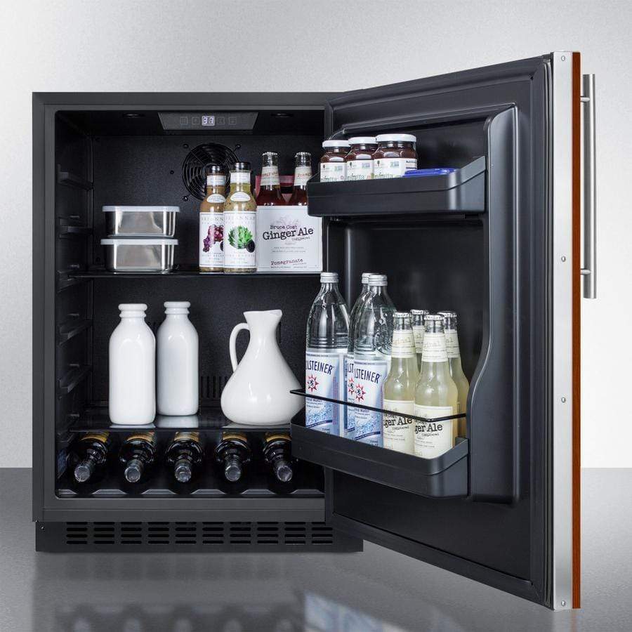 Summit 24" Built-In Undercounter ADA Compliant Black Cabinet/Panel-Ready Door  All Fridge AL54IF Refrigerators AL54IF Wine Coolers Empire