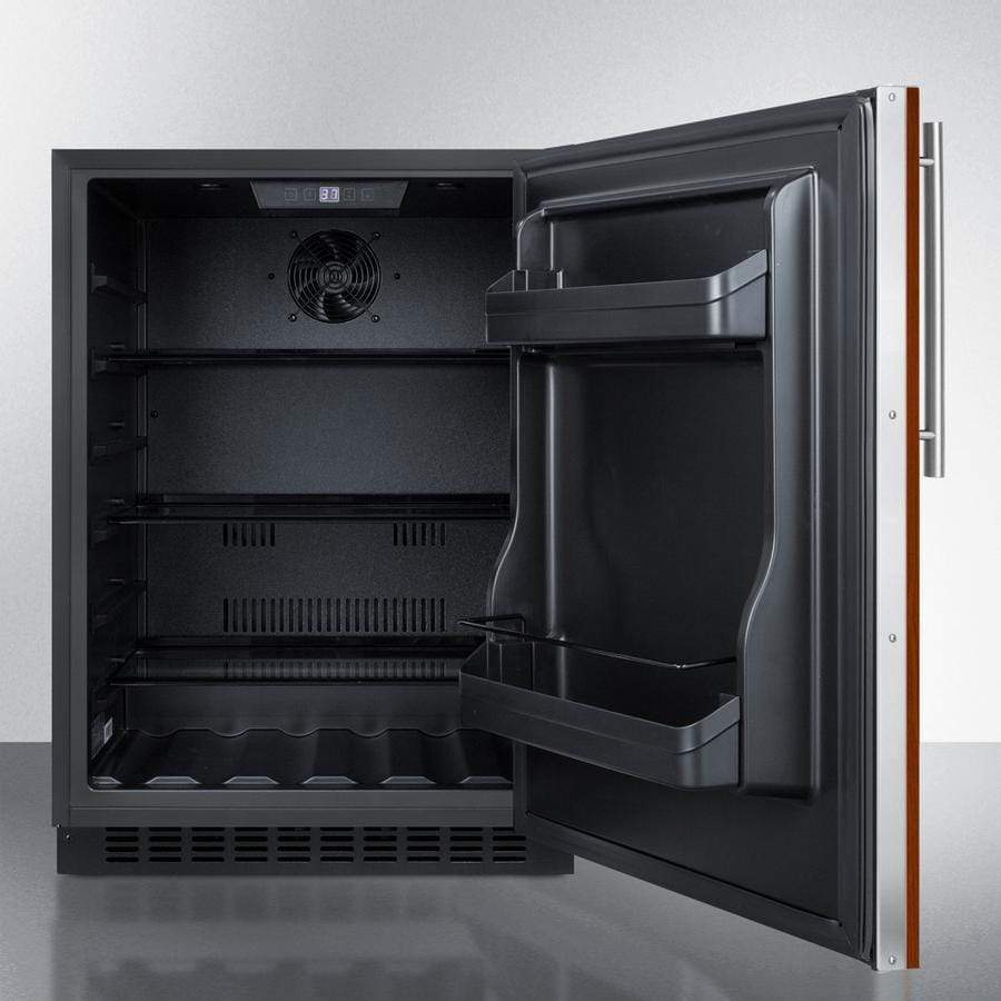 Summit 24" Built-In Undercounter ADA Compliant Black Cabinet/Panel-Ready Door  All Fridge AL54IF Refrigerators AL54IF Wine Coolers Empire