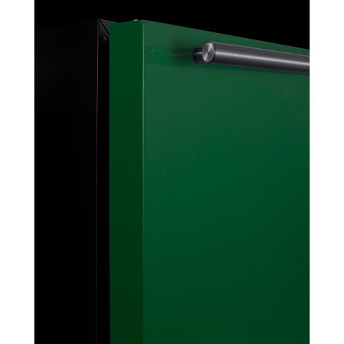 Summit 24" Green Door Black Cabinet Refrigerator Freezer BRF631BKG Refrigerators BRF631BKG Wine Coolers Empire