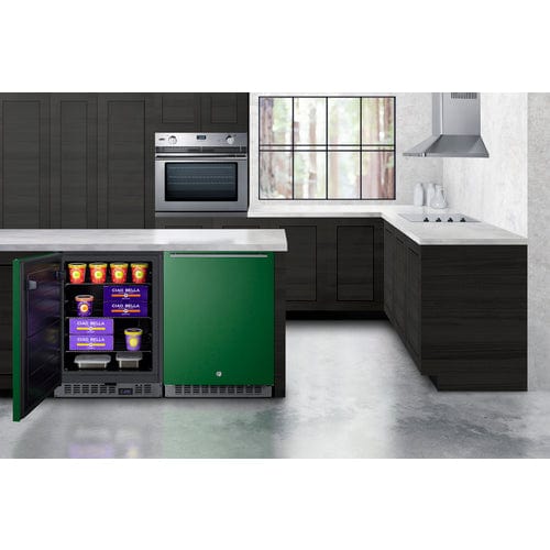 Summit 24" Green Door Built-In All-Freezer ALFZ53G Refrigerators ALFZ53G Wine Coolers Empire