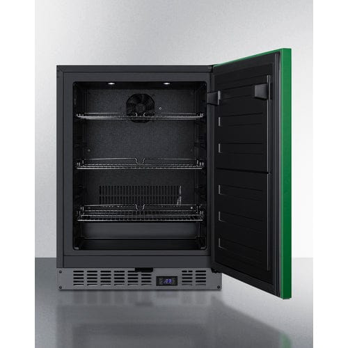 Summit 24" Green Door Built-In All-Freezer ALFZ53G Refrigerators ALFZ53G Wine Coolers Empire