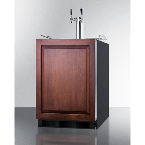 Summit 24-inch ADA Compliant Built-in Beer and Coffee Kegerator Kegerators SBC58BLBIADAIFTWINCFB Wine Coolers Empire