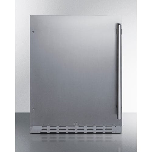 Summit 24 inch Built-In Outdoor Refrigerator AL55OSCSS Refrigerators AL55OSCSSLHD Wine Coolers Empire