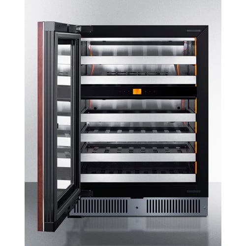 Summit 24 inch Dual Zone Built-In Wine Cellar CL244WC2PNRLHD Wine Coolers CL244WC2PNRLHD Wine Coolers Empire