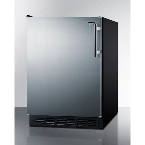 Summit 24" Left Door Hinge ADA Refrigerator-Freezer CT66BK2SSADALHD Refrigerators CT66BK2SSADALHD Wine Coolers Empire