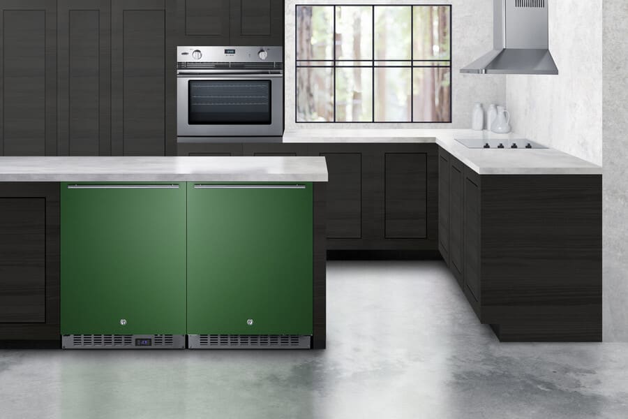 Summit 24" Left Hinge Built-In All-Refrigerator AL54GLHD Refrigerators AL54GLHD Wine Coolers Empire