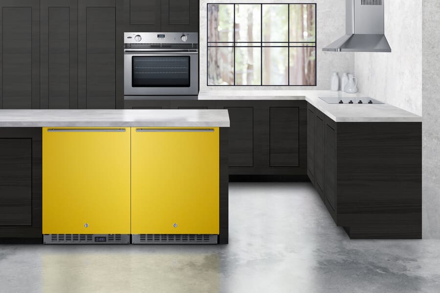 Summit 24" Left Hinge Built-in All-Refrigerator AL54YLHD Refrigerators AL54YLHD Wine Coolers Empire