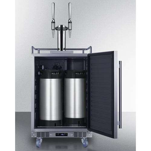 Summit 24" Nitro Infused Coffee Kegerator SBC682NCFTWIN Kegerators SBC682NCFTWIN Wine Coolers Empire