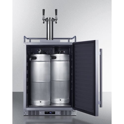 Summit 24" Outdoor Beer and Wine Kegerator SBC683OSTWINBW Kegerators SBC683OSTWINBW Wine Coolers Empire