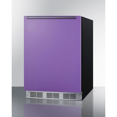 Summit 24" Purple Door Black Cabinet ADA Refrigerator Freezer BRF631BKPADA Refrigerators BRF631BKPADA Wine Coolers Empire