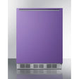Summit 24" Purple Door Black Cabinet Refrigerator Freezer BRF631BKP Refrigerators BRF631BKP Wine Coolers Empire