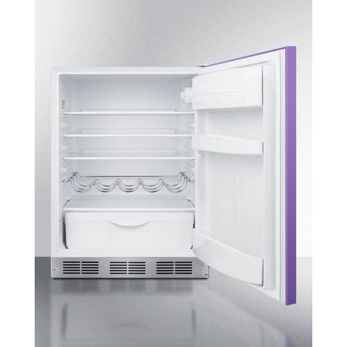 Summit 24" Purple Finish All-Refrigerator BAR611WHP Refrigerators BAR611WHP Wine Coolers Empire