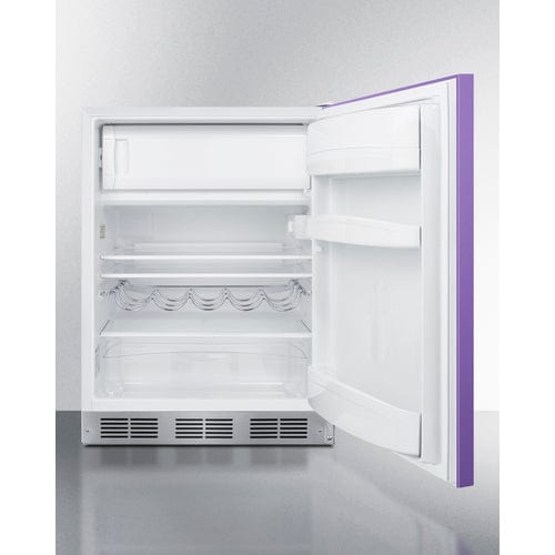 Summit 24" Purple Finish Refrigerator Freezer BRF611WHP Refrigerators BRF611WHP Wine Coolers Empire