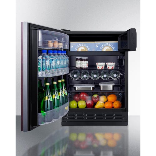 Summit 24" Residential Left Hinge Panel Ready Refrigerator-Freezer CT66BK2SSRSIFLHD Refrigerators CT66BK2SSRSIFLHD Wine Coolers Empire