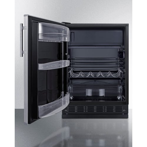 Summit 24" Residential Left Hinge Refrigerator-Freezer CT66BK2SSRSLHD Refrigerators CT66BK2SSRSLHD Wine Coolers Empire