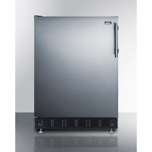 Summit 24" Residential Left Hinge Refrigerator-Freezer CT66BK2SSRSLHD Refrigerators CT66BK2SSRSLHD Wine Coolers Empire