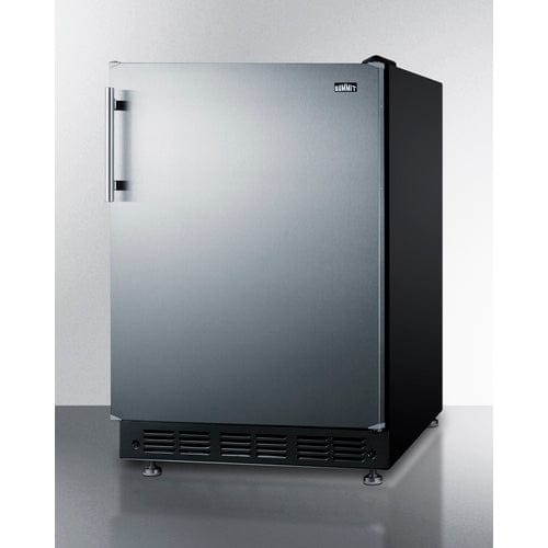Summit 24" Residential Reversible Door Refrigerator-Freezer CT66BK2SSRS Refrigerators CT66BK2SSRS Wine Coolers Empire