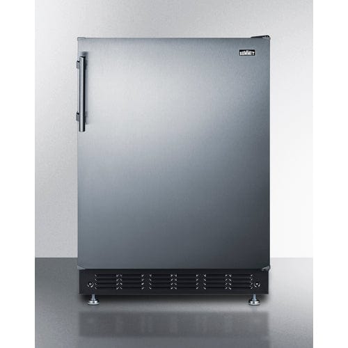 Summit 24" Residential Reversible Door Refrigerator-Freezer CT66BK2SSRS Refrigerators CT66BK2SSRS Wine Coolers Empire