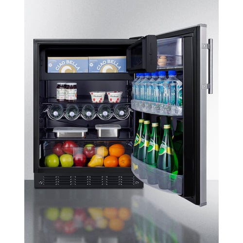 Summit 24" Reversible Door ADA Refrigerator-Freezer CT66BK2SSADA Refrigerators CT66BK2SSADA Wine Coolers Empire