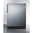 Summit 24" Reversible Door Hinge Refrigerator-Freezer CT66BK2SS Refrigerators CT66BK2SS Wine Coolers Empire