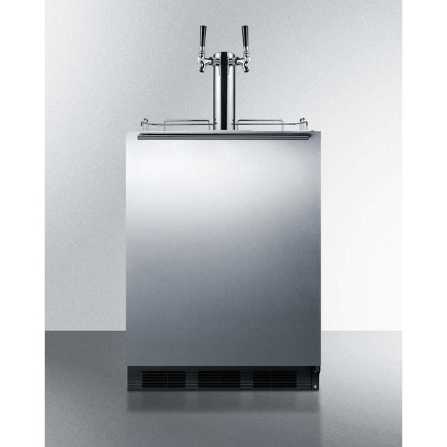 Summit 24" Single Tap Stainless Steel Commercial ADA Kegerator SBC58BBIADA Kegerators SBC58BBIADA Wine Coolers Empire